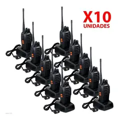 BAOFENG - Radios de comunicacion woki toki boquitoquis x 10 + Audifonos