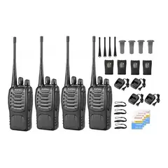BAOFENG - Radio Intercomunicador BF 888S Walkie Takie PROM X 4