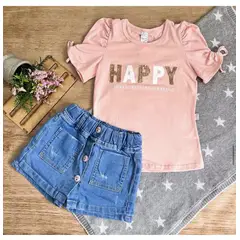 BABY BOOM - Conjunto Niña, Ropa Niña, Ropa Bebé , Falda Short._.