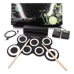 GENERICO - Batería Electrónica Musical Drum 7kid Portátil Altavoz