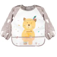 MUNDO BEBE - Babero Delantal Manga Larga Impermeable Bebe Niña Niño