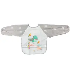 MUNDO BEBE - Babero Delantal Manga Larga Impermeable Bebe Niña Niño