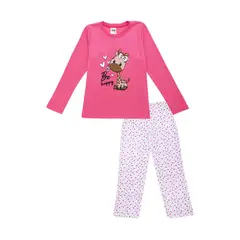 SANTANA - Pijama Niña Anita Fucsia