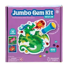 EDUCATIONAL INSIGHTS - Juego Didáctico Gemas Jumbo Y Diseños Fantásticos Niños