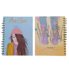 GENERICO - Cuaderno Ilustrado Argollado Mon Cheri de Maria Perfecta