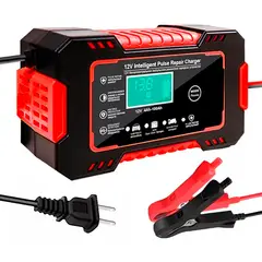 XALTA - Cargador Reparador De Baterías De 12v Para Carros Y Motos