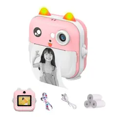 XALTA - Cámara Digital Y Video Hd Fotografía Instantánea Para Niños Rosa