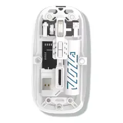 XALTA - Mouse Transparente Bluetooth O Usb Para Pc Celular Y Tablet blanco