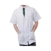 GENERICO - Bata De Laboratorio Unisex Manga Corta Talla S
