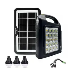 TECNOHOGAR JS - Linterna Solar Multifunción Bombillos Led Power Bank Cl-02