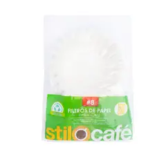 STILOCAFE - Filtro De Cafe Número 8 100 Canastas