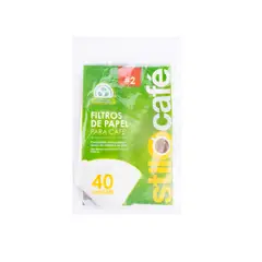 STILOCAFE - Filtro De Papel para Cafe Número 2 40 Unidades