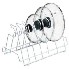 ESSENZA - Organizador y Escurridor de Tapas Blanco 6 puestos