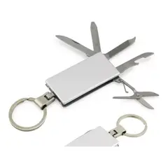 GENERICO - Llavero Tipo Aluminio Con 5 Herramientas