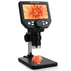 GENERICO - Microscopio digital electrónico USB con base pantalla recargable