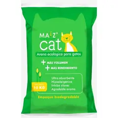 GENERICO - Maíz Cat Arena Ecológica Para Gatos 10 kg Inhibe Olores