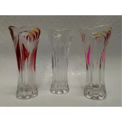GENERICO - Florero Cristal Murano Italy Solitario Estilo Deco