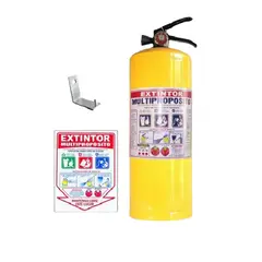 NACIONAL - EXTINTOR MULTIPROPOSITO DE 20 LB INCLUYE SEÑALIZACIÓN Y SOPORTE