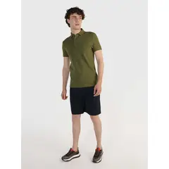 TOMMY HILFIGER - Bermudas azul con franja en el bolsillo