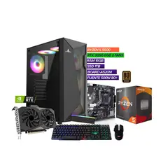 AMD - COMPUTADOR GAMER RYZEN 5 5500 / 3050 6GB / RAM 16GB / SSD 1TB / CHASIS 4 FAN