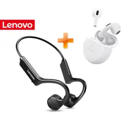 LENOVO - Audifonos Inalámbricos Conducción Ósea X4 + HT38 BLANCO