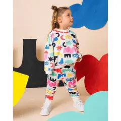 DOSOJOS - Conjunto para niñas y niños en algodón peruano - Elementos