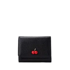 MARIO HERNANDEZ - Billetera Mediana Cherry Negro Sarah