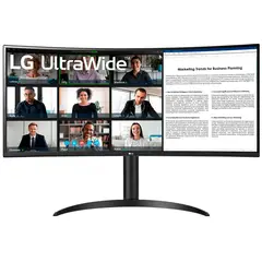 LG - Monitor Curvo 34 UltraWide QHD VA 100Hz 5ms GTG 34WR55QC-B