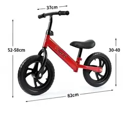 GENERICO - Bicicleta de equilibrio Rin 10,5 niños de 1 a 5 años ROJA