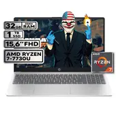 HP - PORTATIL AMD RYZEN 7 7730U 32GB RAM 1TB SSD PANTALLA 15,6" FHD