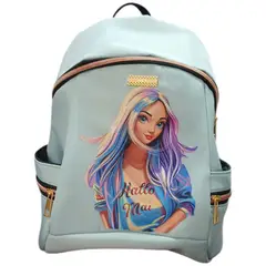 GENERICO - Bolso morral dama erika verde jade.---