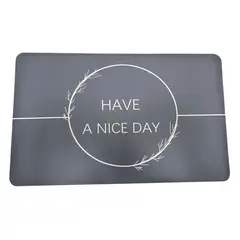 GENERICO - Tapete Antideslizante Gris Para Baño Ultra Absorbente 48cm 78cm