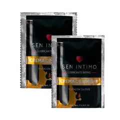 SEN INTIMO - Combo Lubricante Intimo Caliente Whisky Sachet 7ml x 2 unidades