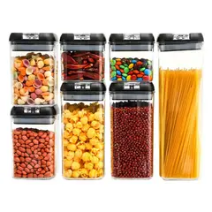 ZHOPI CO - Set Organizador De Granos Alimentos Para Cocina 7 Pcs.