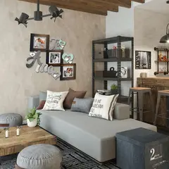 XTREME - Portarretrato TR Te Amo - 03 46.5x38.5 Color Madera oscuro y Gris
