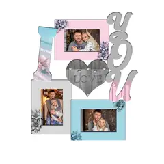 XTREME - Portarretrato TR I love You-02 465cm x 385cm Color Rosado y Azul