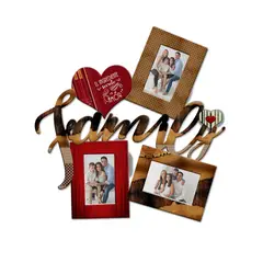 XTREME - Portarretrato TR Family- F4 485cm x 495cm Color Madera y Rojo