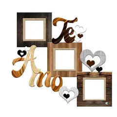 XTREME - Portarretrato TR Te Amo - 01 46.5cm x 38.5cm Color Madera