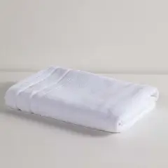 DISTRIHOGAR - Toalla De Cuerpo 100% Algodón 640 gr griffin Blanca 71 x 141 cm