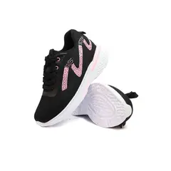 GENERICO - Tenis Niñas Negro por Rosa INCO EVA003
