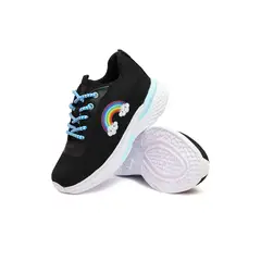GENERICO - Tenis Niñas Negro INCO Arcoíris