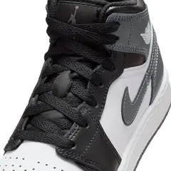 JORDAN - Tenis Mujer Air 1 Mid Fire Red - Gris