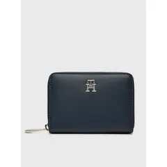 TOMMY HILFIGER - Billetera Azul Pequeña Con Logo