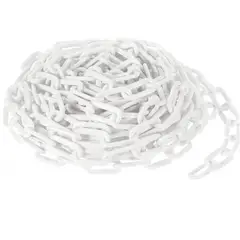 NACIONAL - CADENA PLASTICA ESLABONADA COLOR BLANCA X 30 MTS
