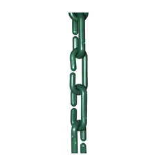 NACIONAL - CADENA PLASTICA ESLABONADA COLOR VERDE OSCURO X 30 MTS