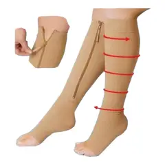 GENERICO - Medias De Compresión Zip Sox Unisex Con Cierre
