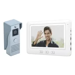GENERICO - Timbre video portero alámbrico audio doble vía MONITOR 7