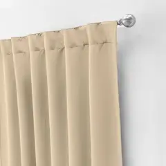 VIANNEY - Cortinas Blackout Catania Beige Largas