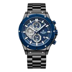 NAVIFORCE - Reloj Análogo Hombre Multifuncional Cuarzo Color Negro