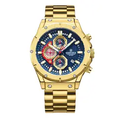 NAVIFORCE - Reloj Dorado Para Hombre Elegante Casual Multifunción Cuarzo